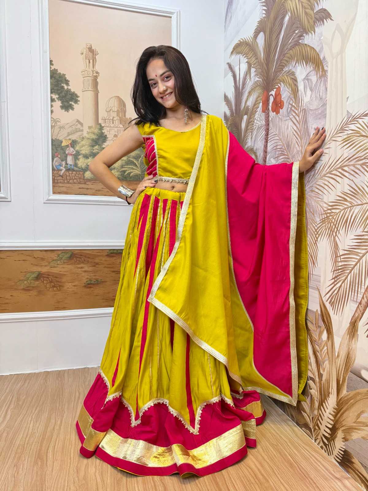 Heavy Roman Silk Designer Lehenga in Off White