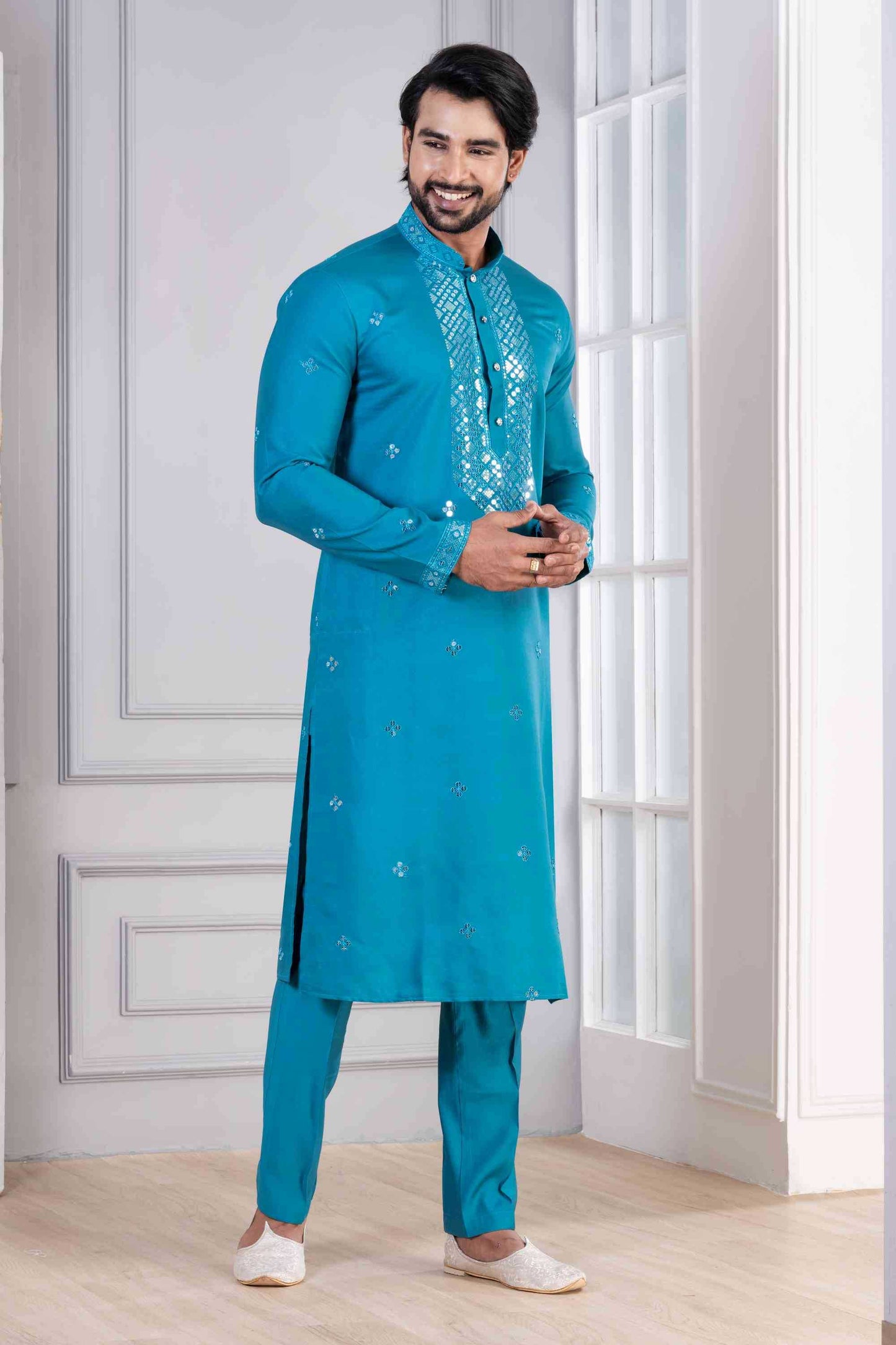 Cotton Mens Kurta Pyjama