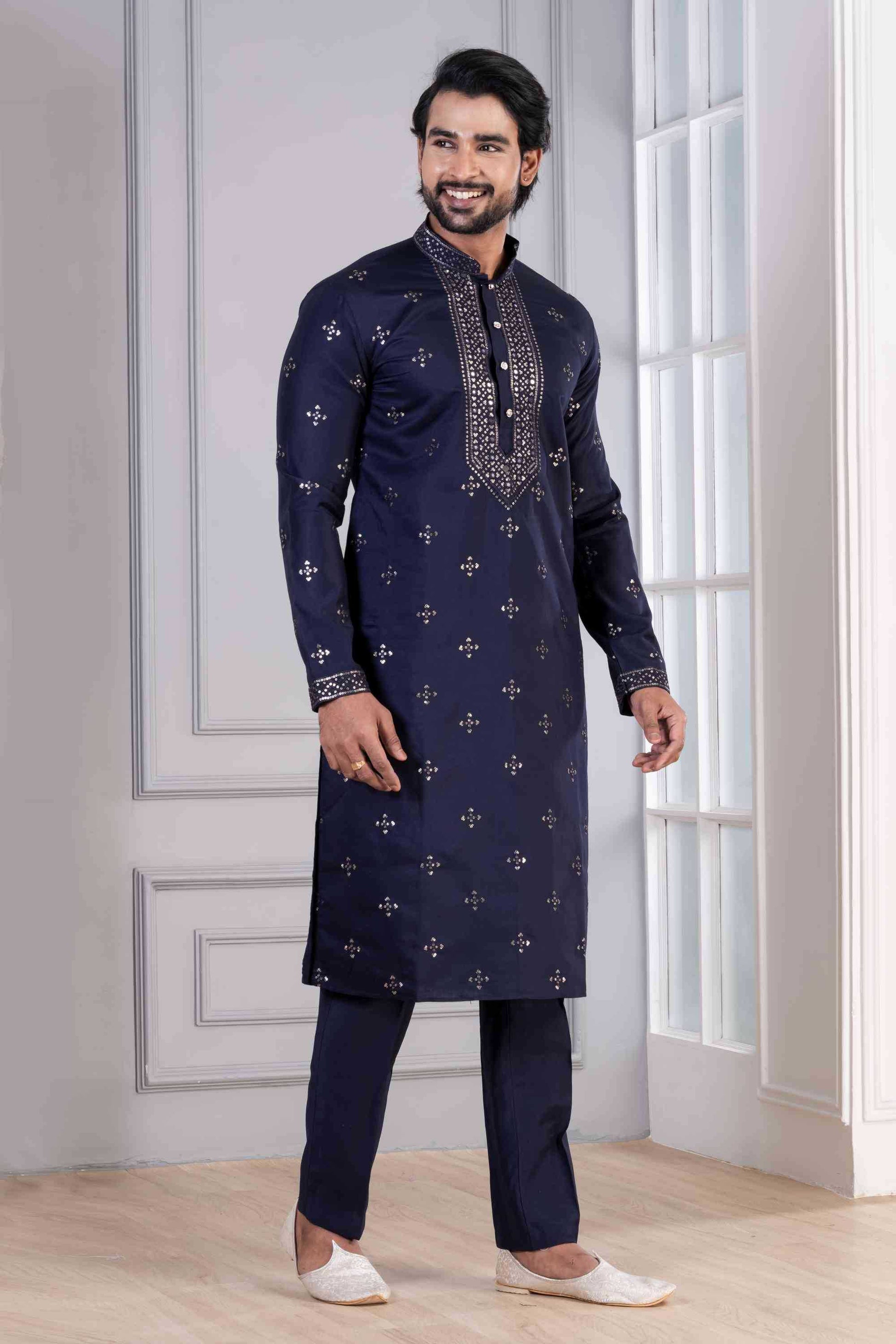 Cotton Mens Kurta Pyjama
