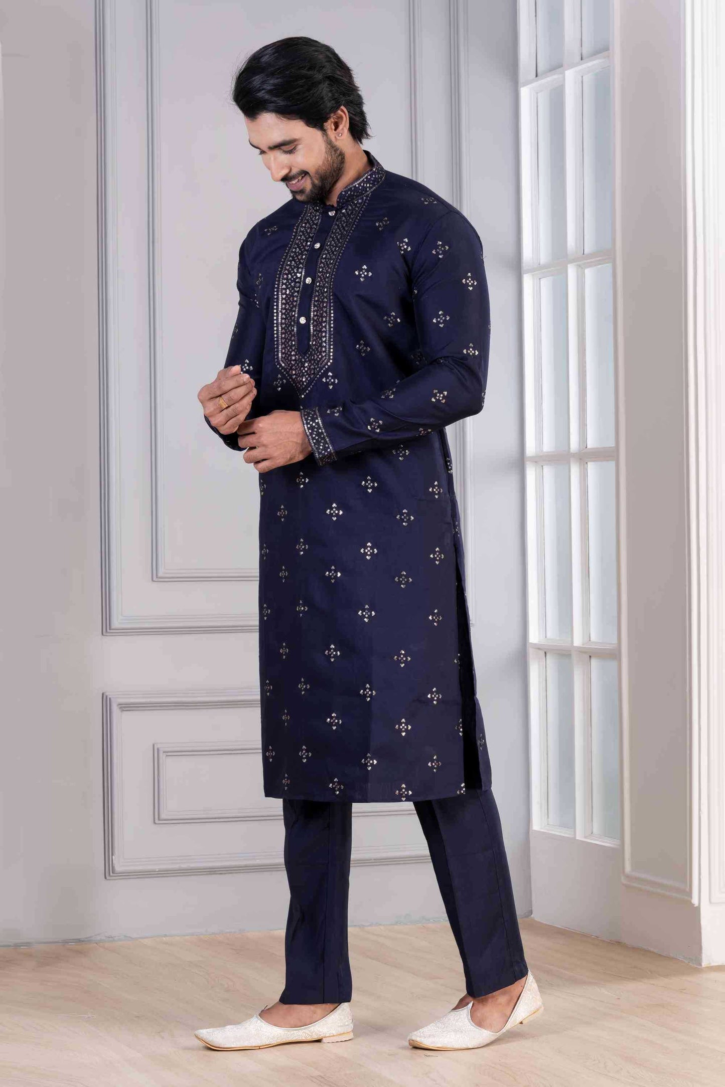 Cotton Mens Kurta Pyjama
