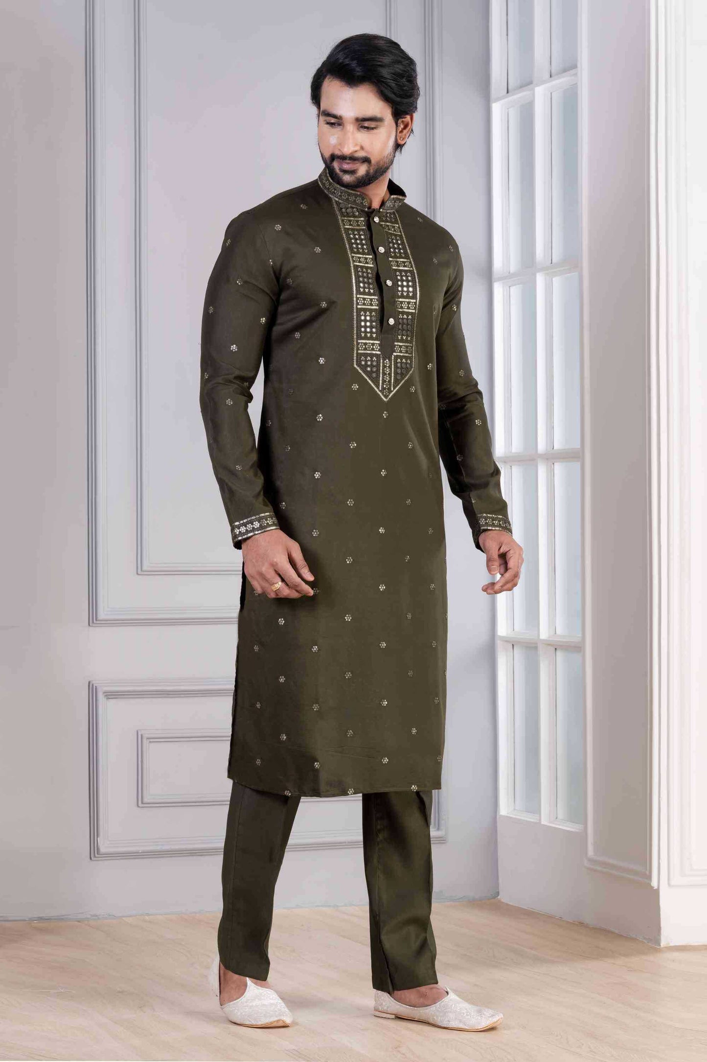 Cotton Mens Kurta Pyjama
