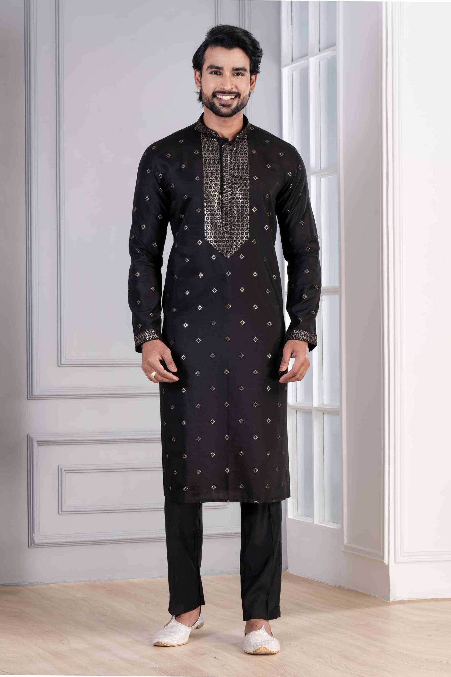 Cotton Mens Kurta Pyjama