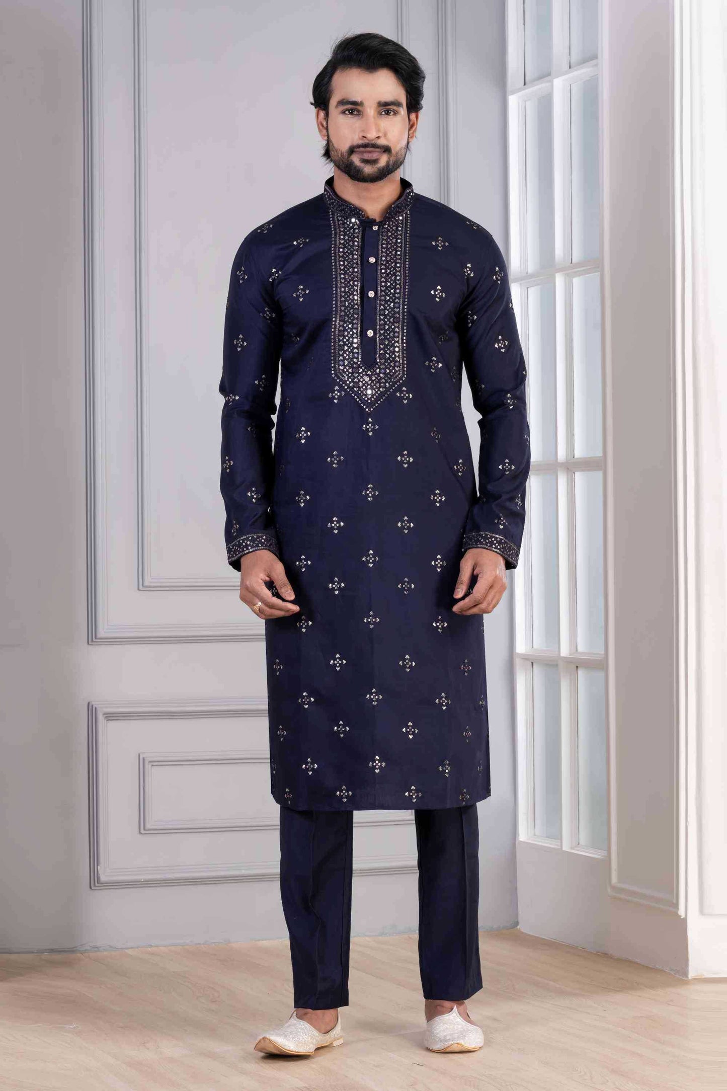 Cotton Mens Kurta Pyjama