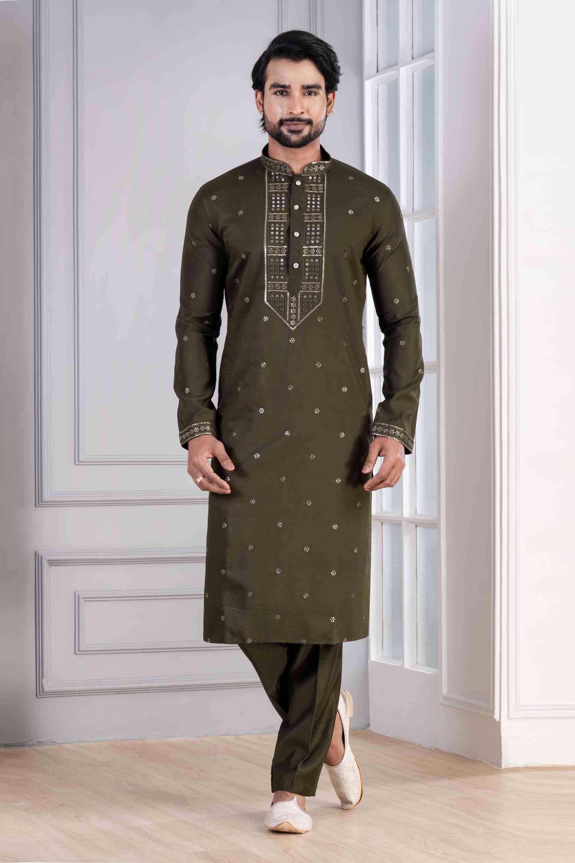 Cotton Mens Kurta Pyjama