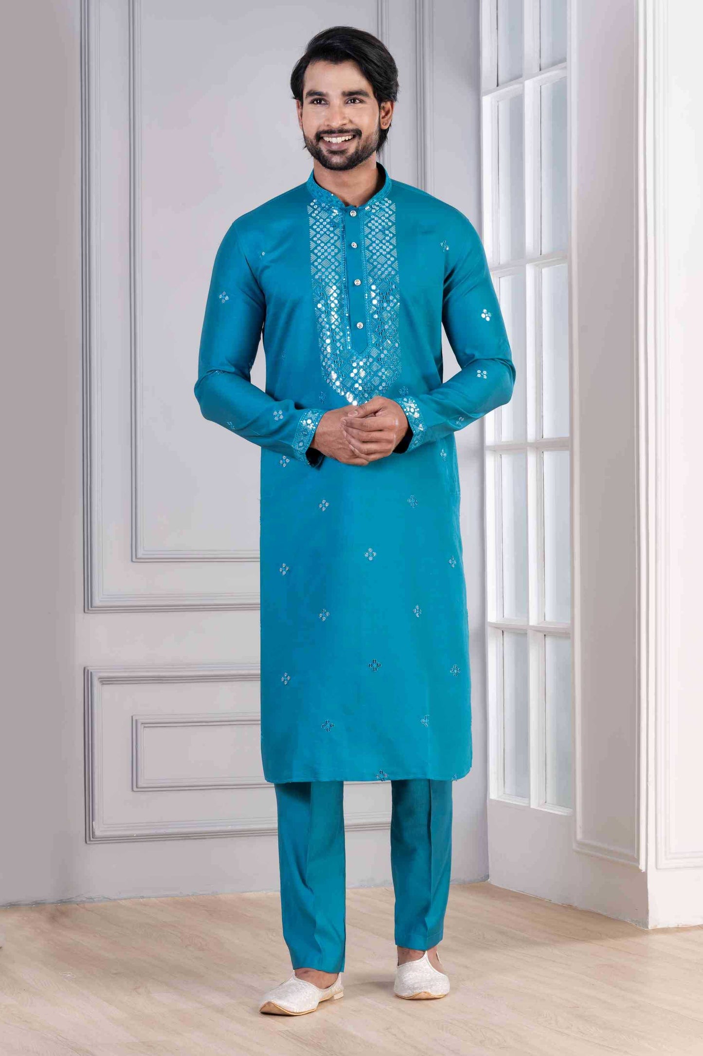 Cotton Mens Kurta Pyjama