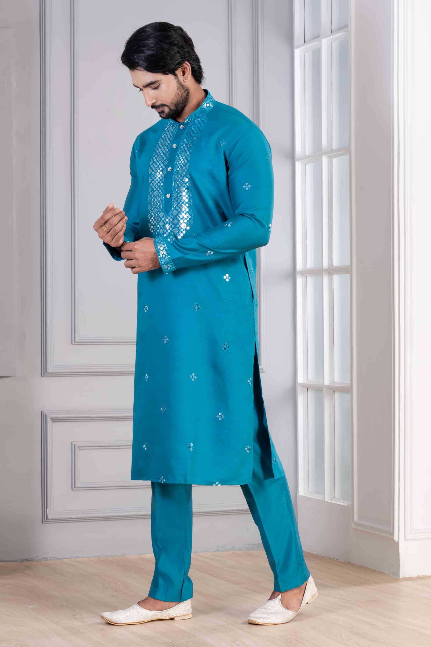 Cotton Mens Kurta Pyjama