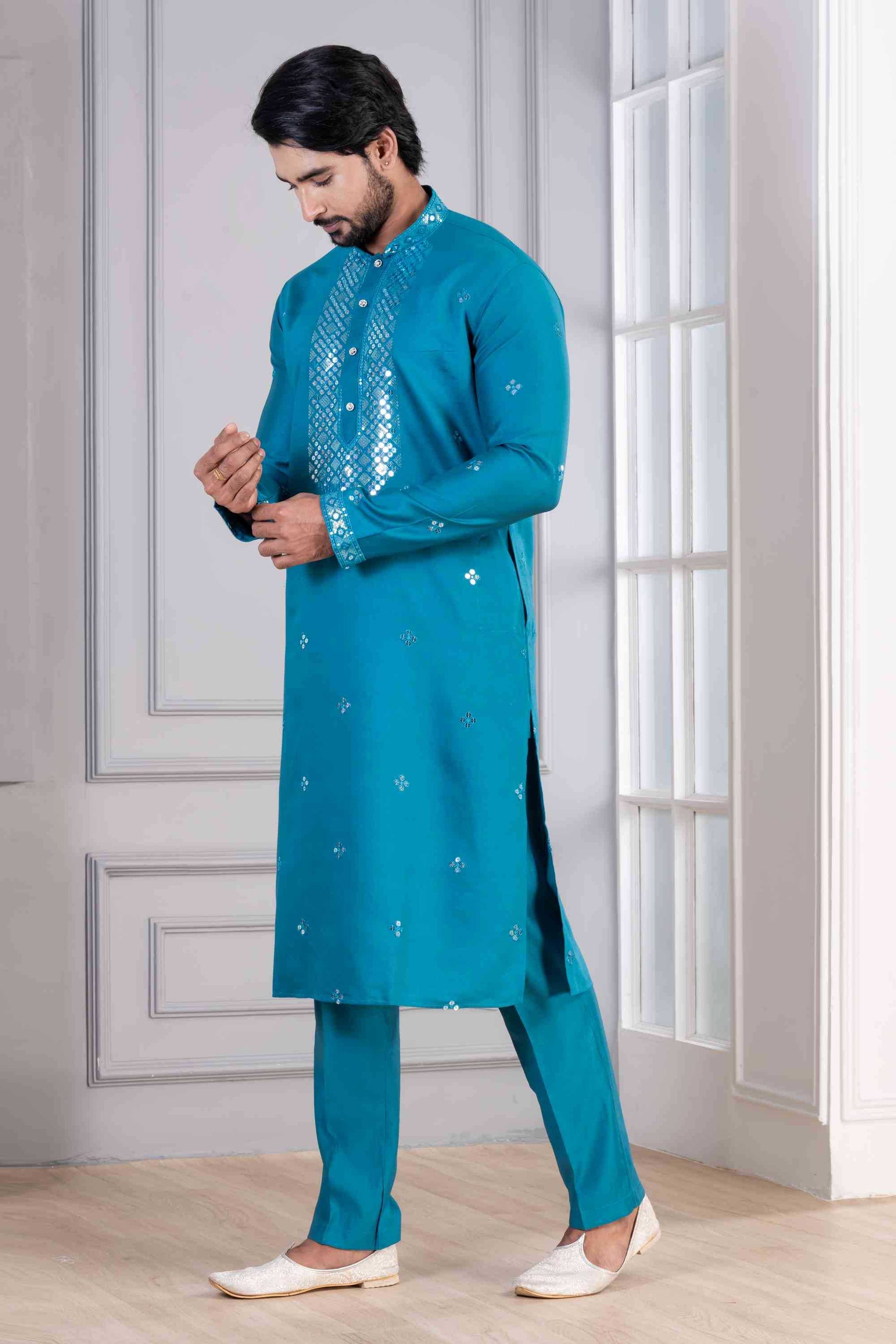Cotton Mens Kurta Pyjama