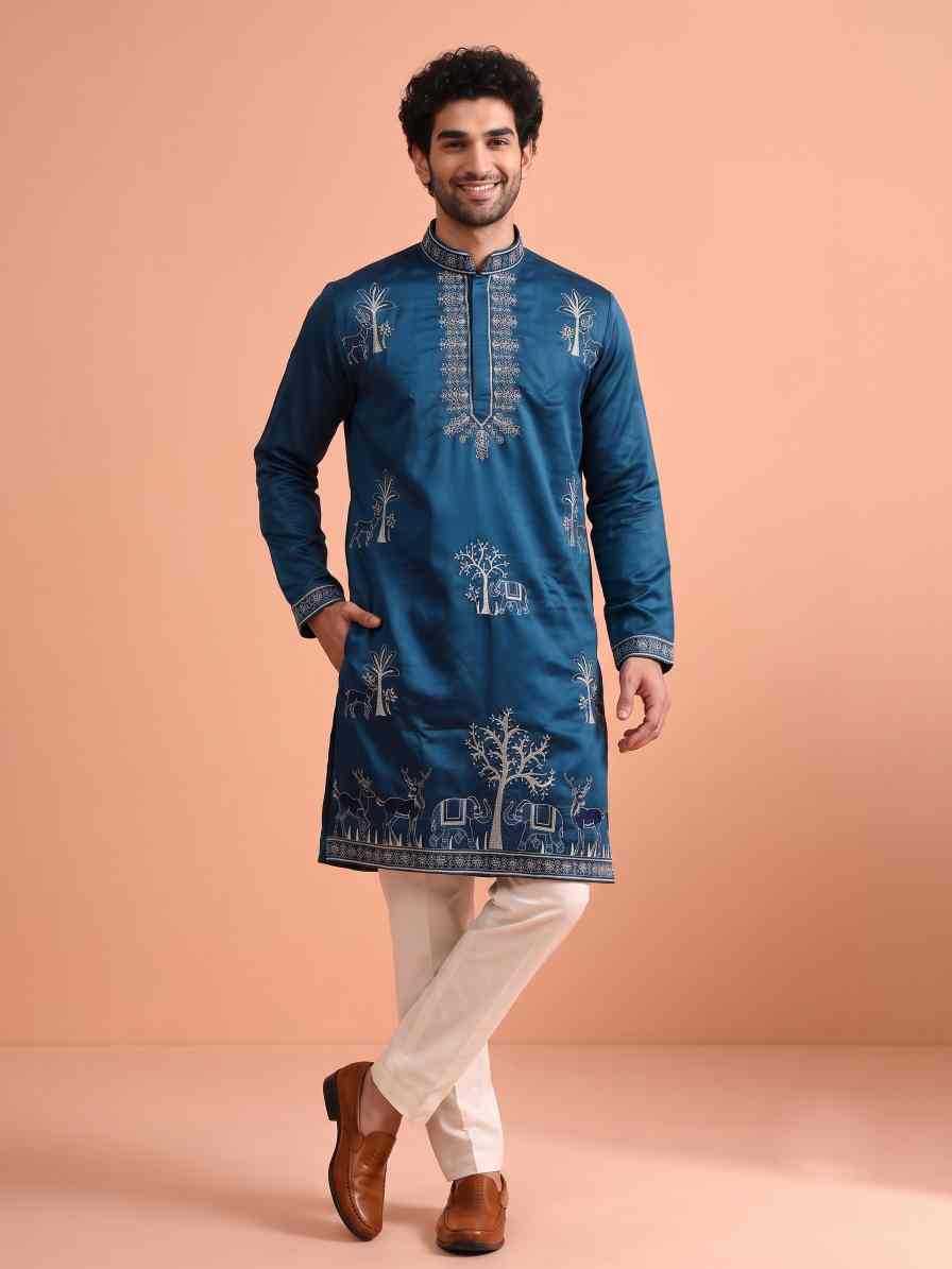 Satin Mens Kurta Pyjama