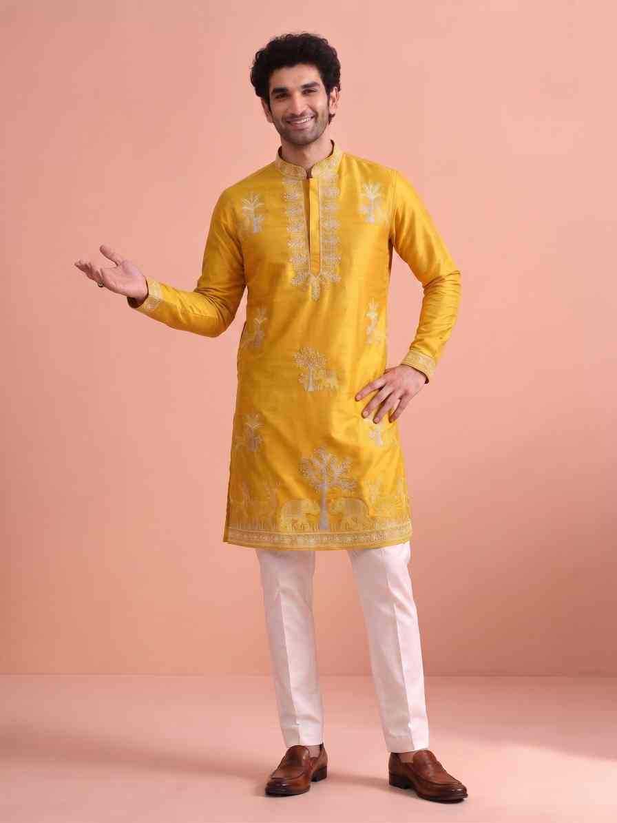 Satin Mens Kurta Pyjama