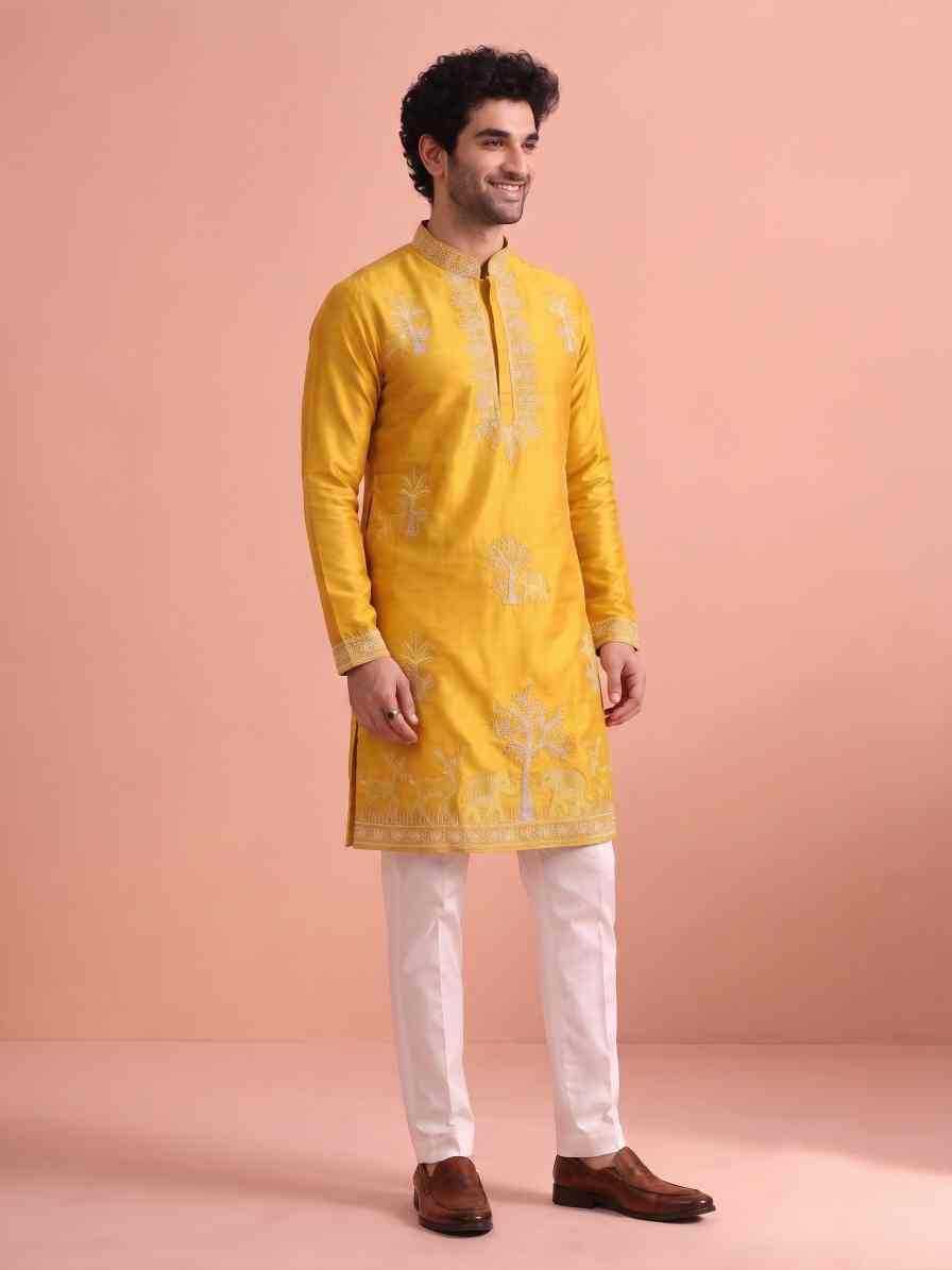 Satin Mens Kurta Pyjama