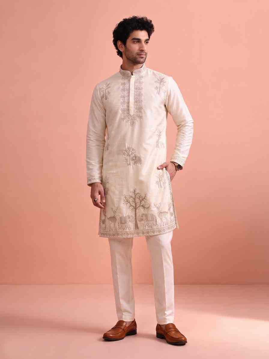 Satin Mens Kurta Pyjama