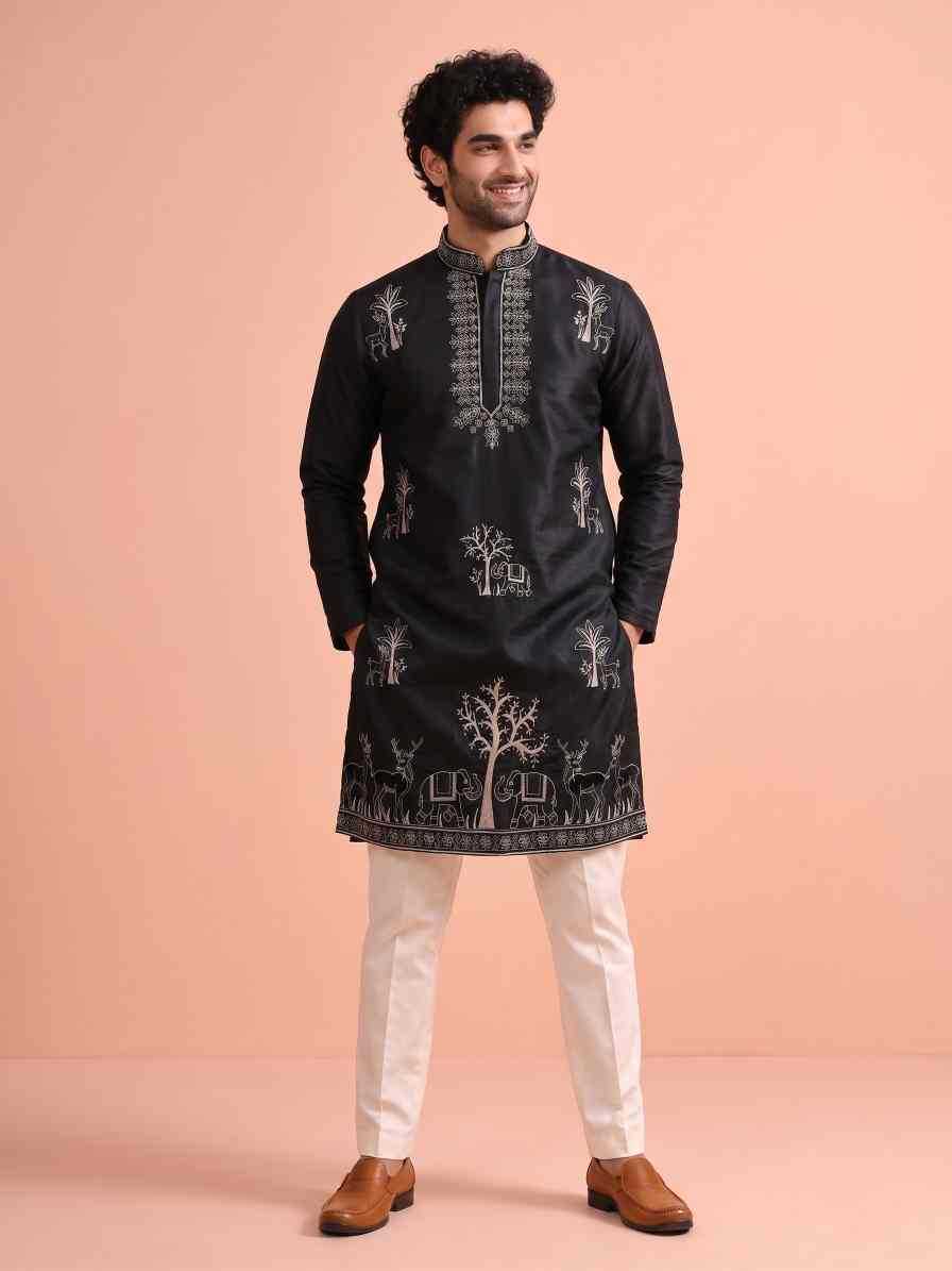 Satin Mens Kurta Pyjama