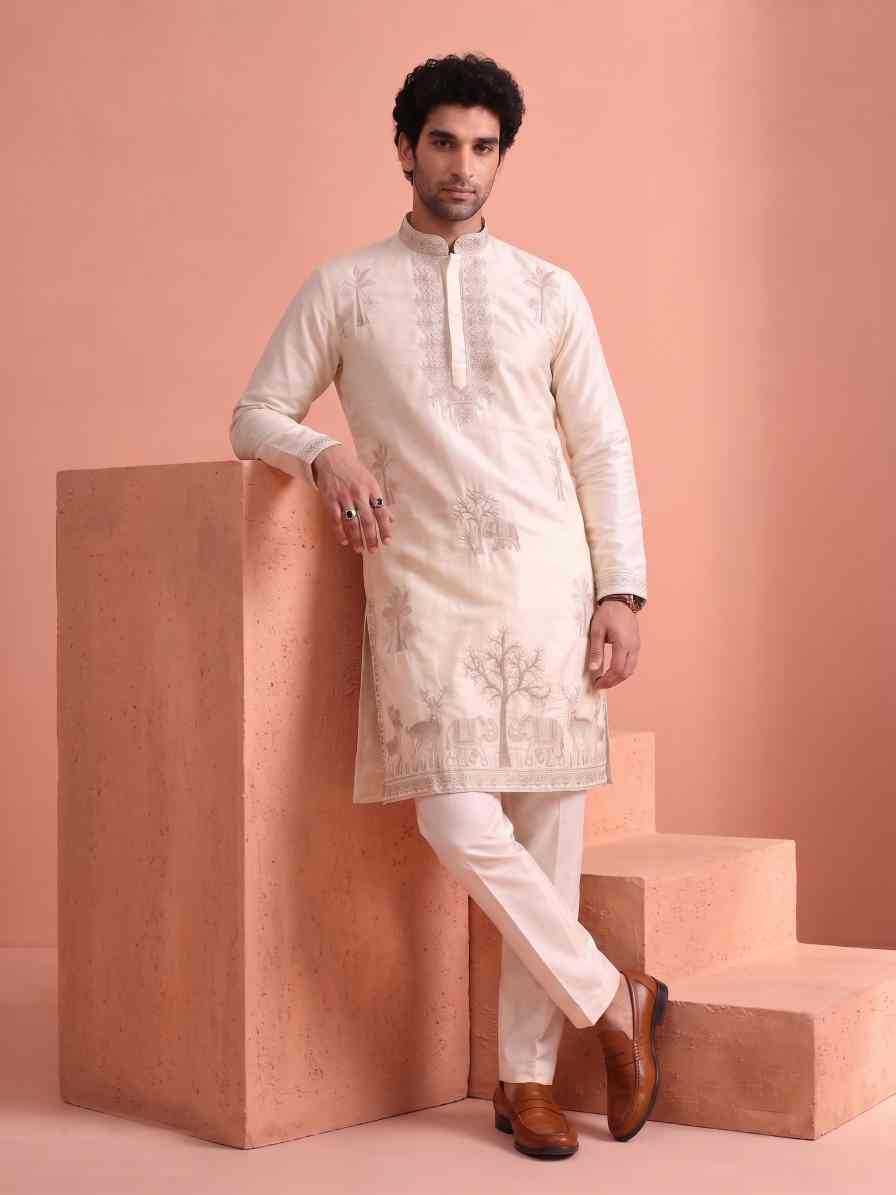 Satin Mens Kurta Pyjama