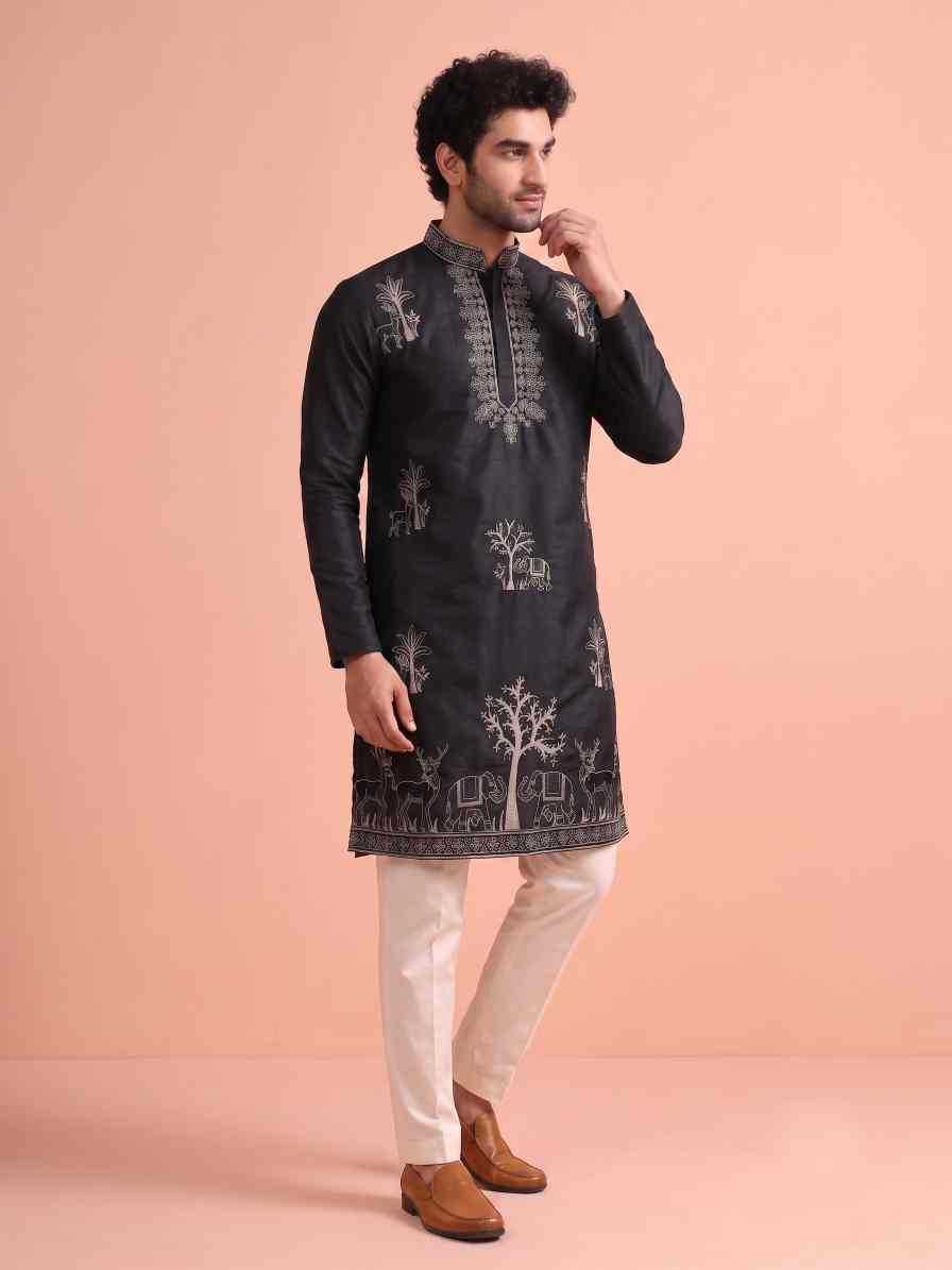 Satin Mens Kurta Pyjama