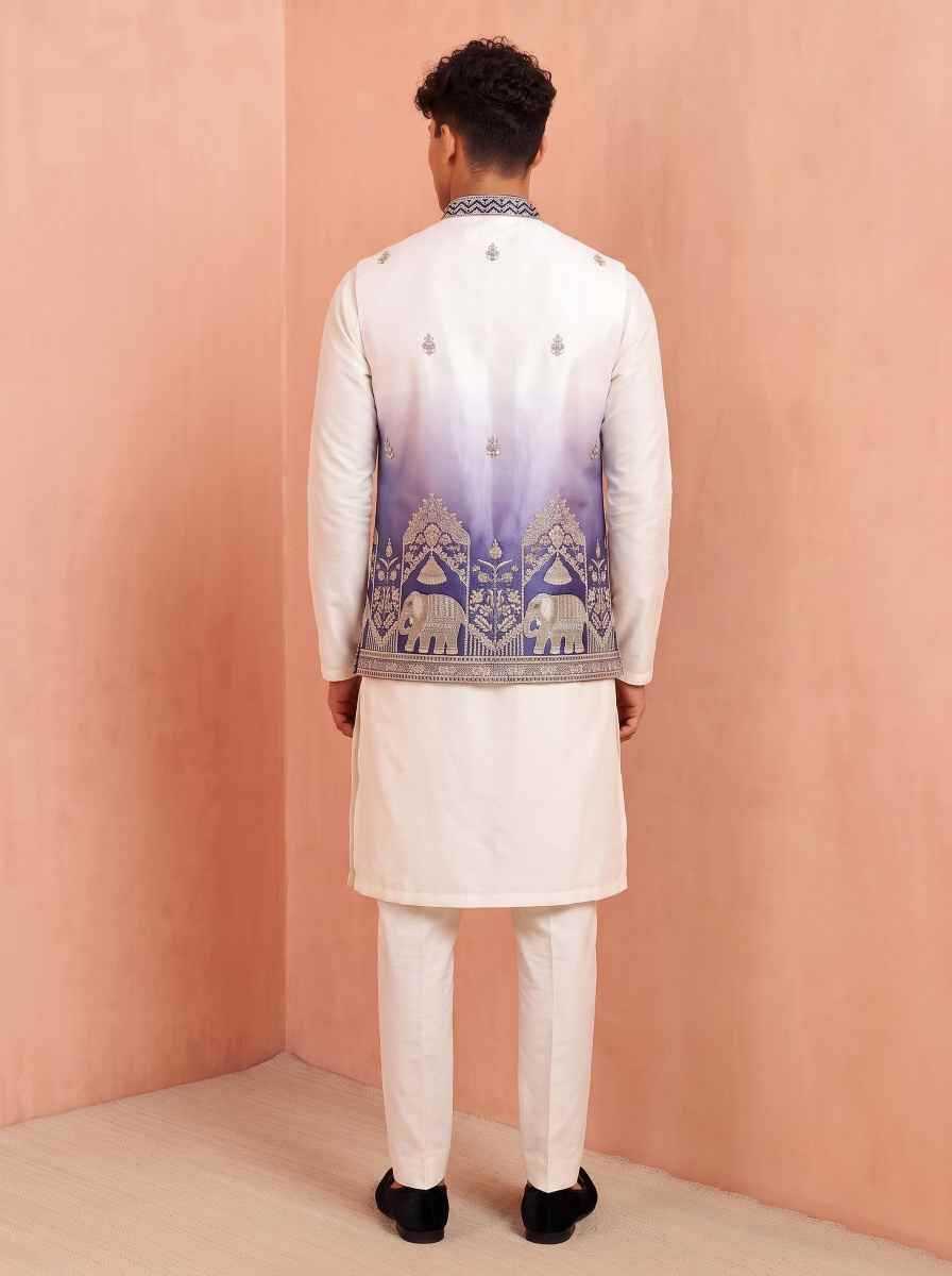 Banarasi Soft Silk Mens Kurta Pyjama
