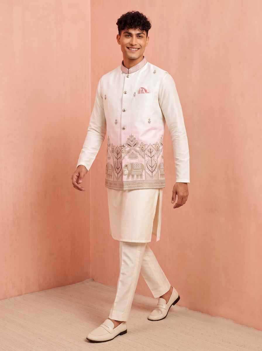 Banarasi Soft Silk Mens Kurta Pyjama