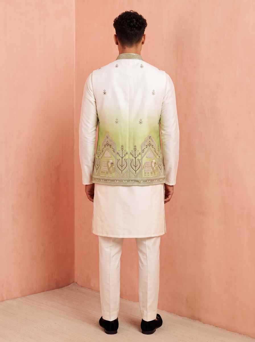 Banarasi Soft Silk Mens Kurta Pyjama