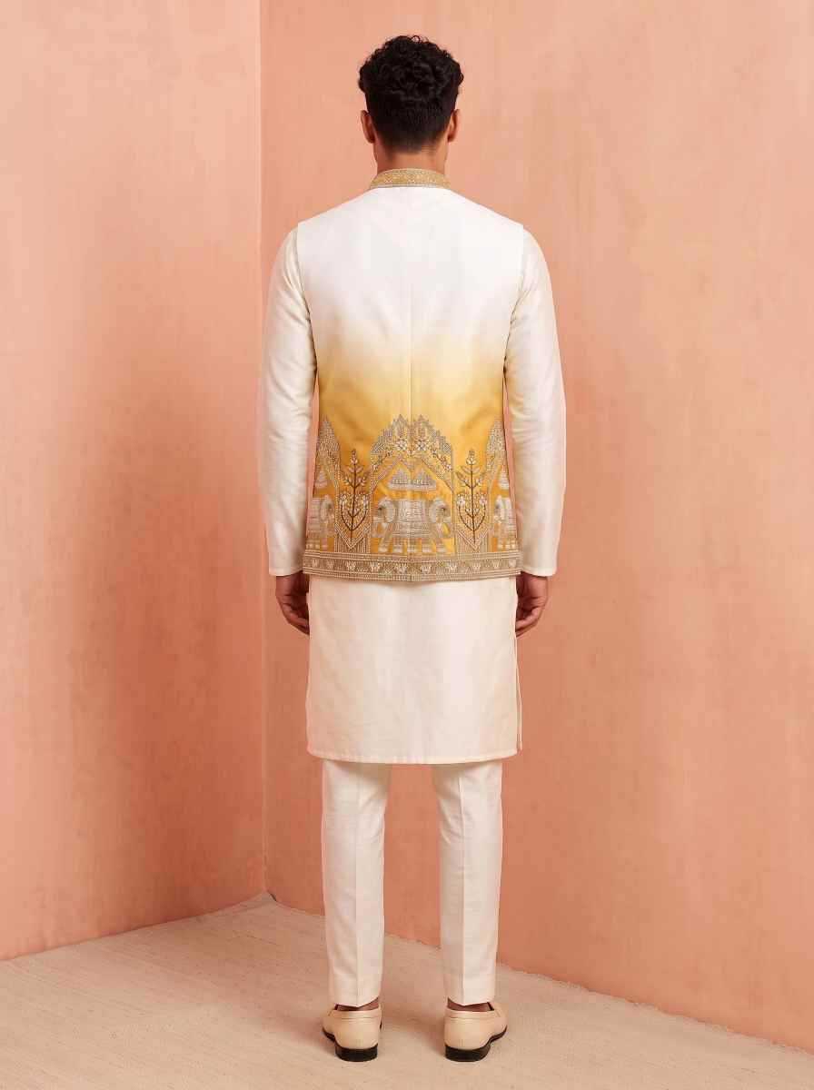 Banarasi Soft Silk Mens Kurta Pyjama