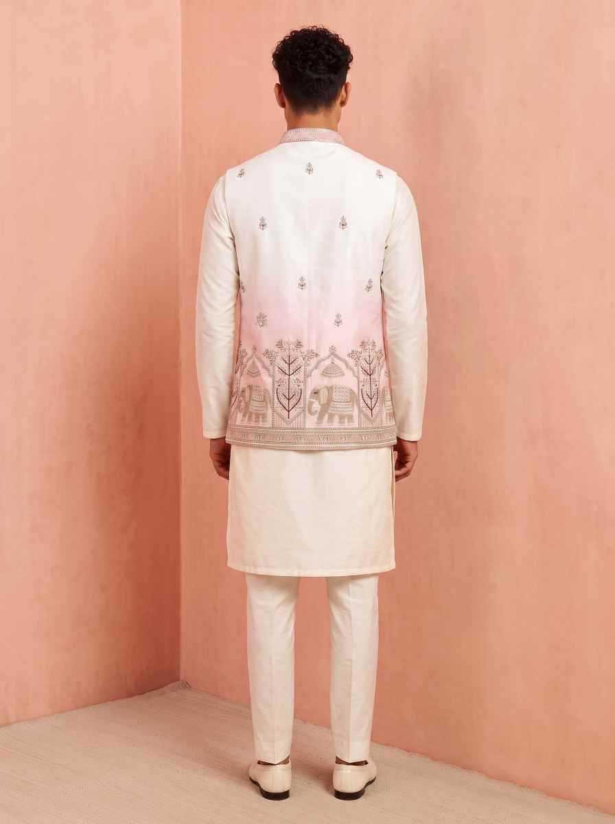 Banarasi Soft Silk Mens Kurta Pyjama