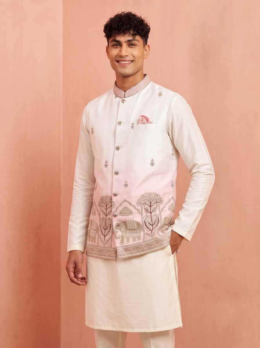 Banarasi Soft Silk Mens Kurta Pyjama