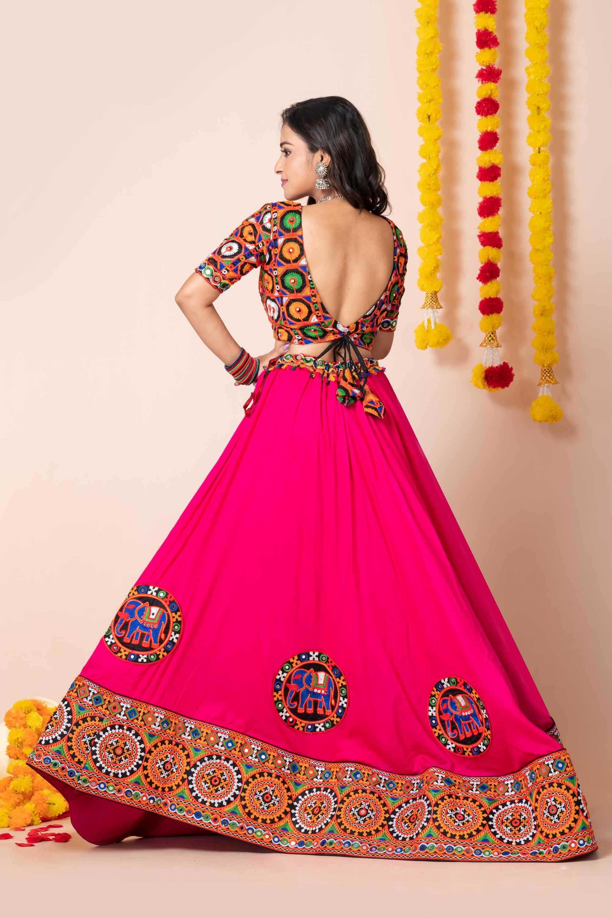 Heavy Rayon Embroidered Lehenga