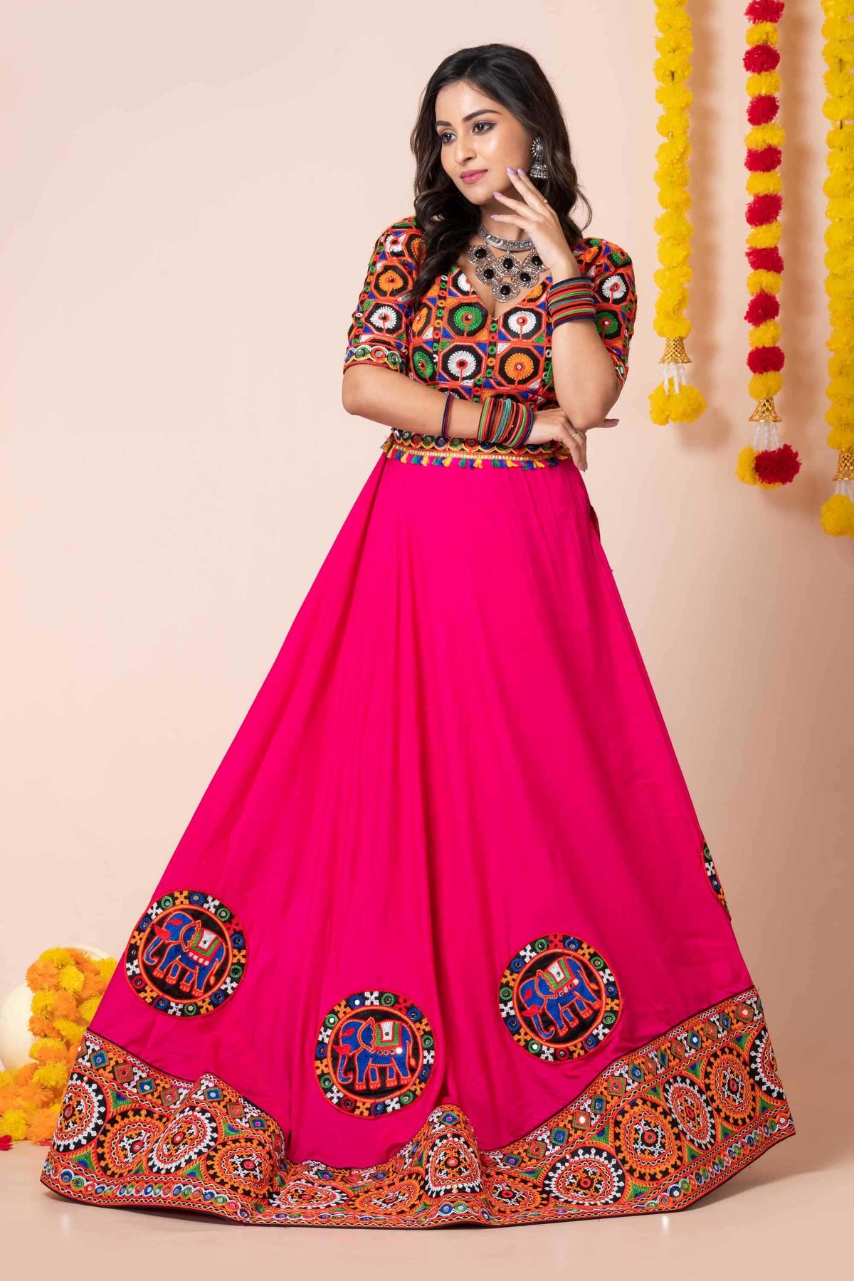 Heavy Rayon Embroidered Lehenga