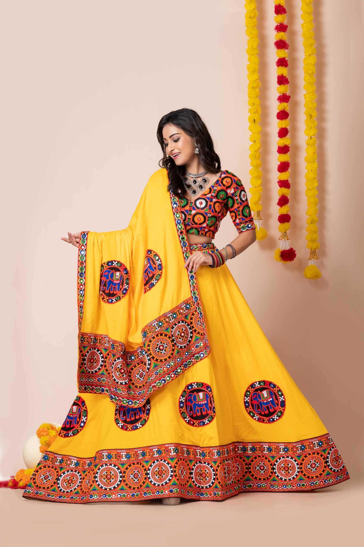 Heavy Rayon Embroidered Lehenga