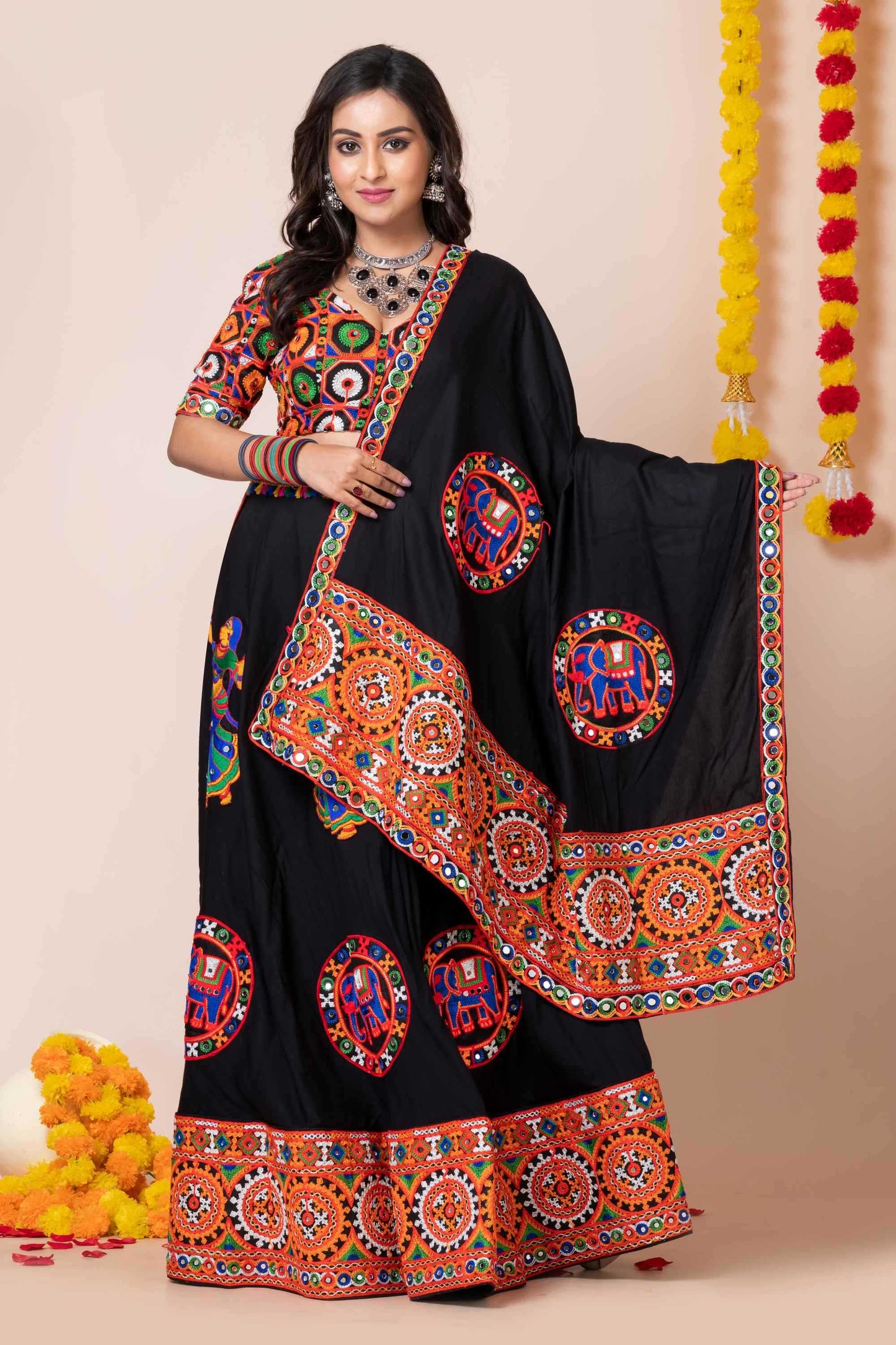 Heavy Rayon Embroidered Lehenga