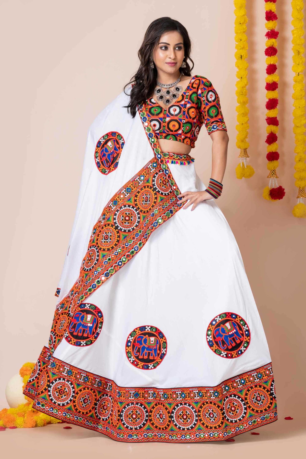 Heavy Rayon Embroidered Lehenga