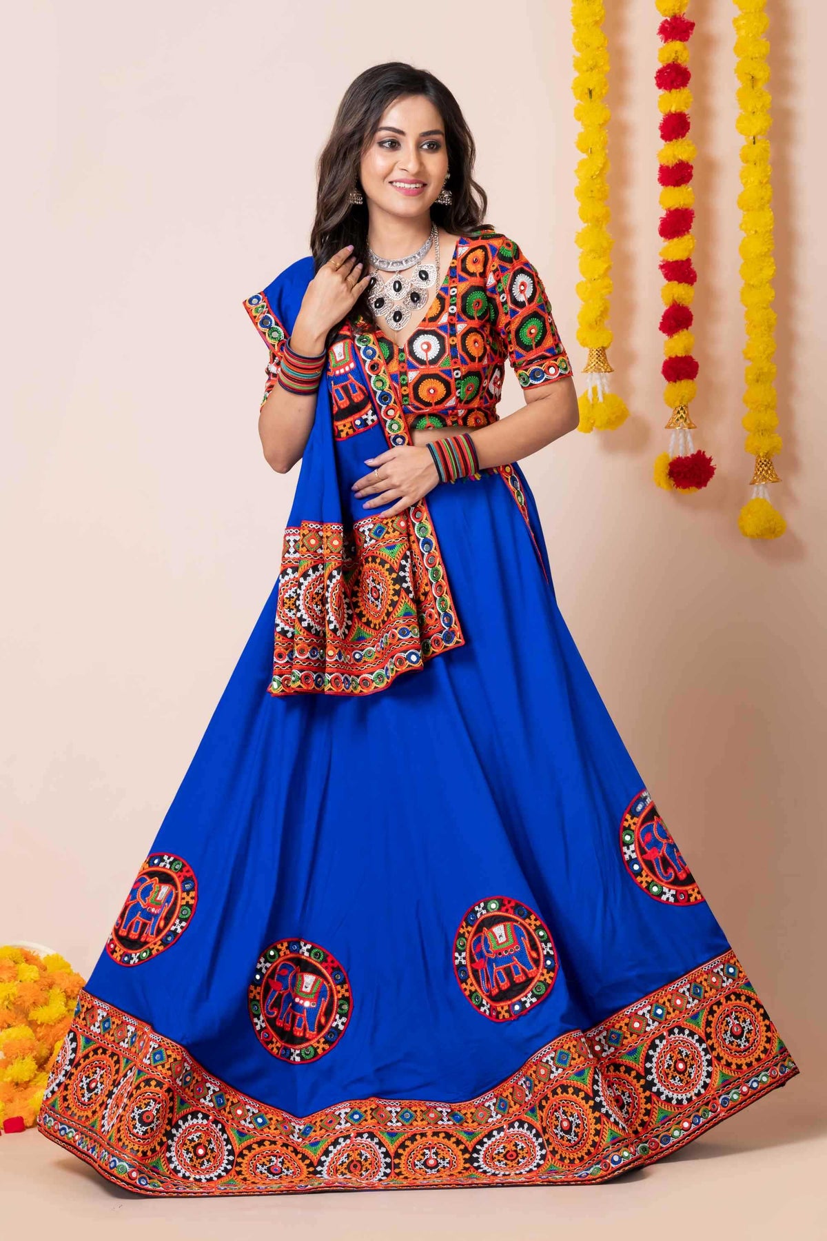 Heavy Rayon Embroidered Lehenga