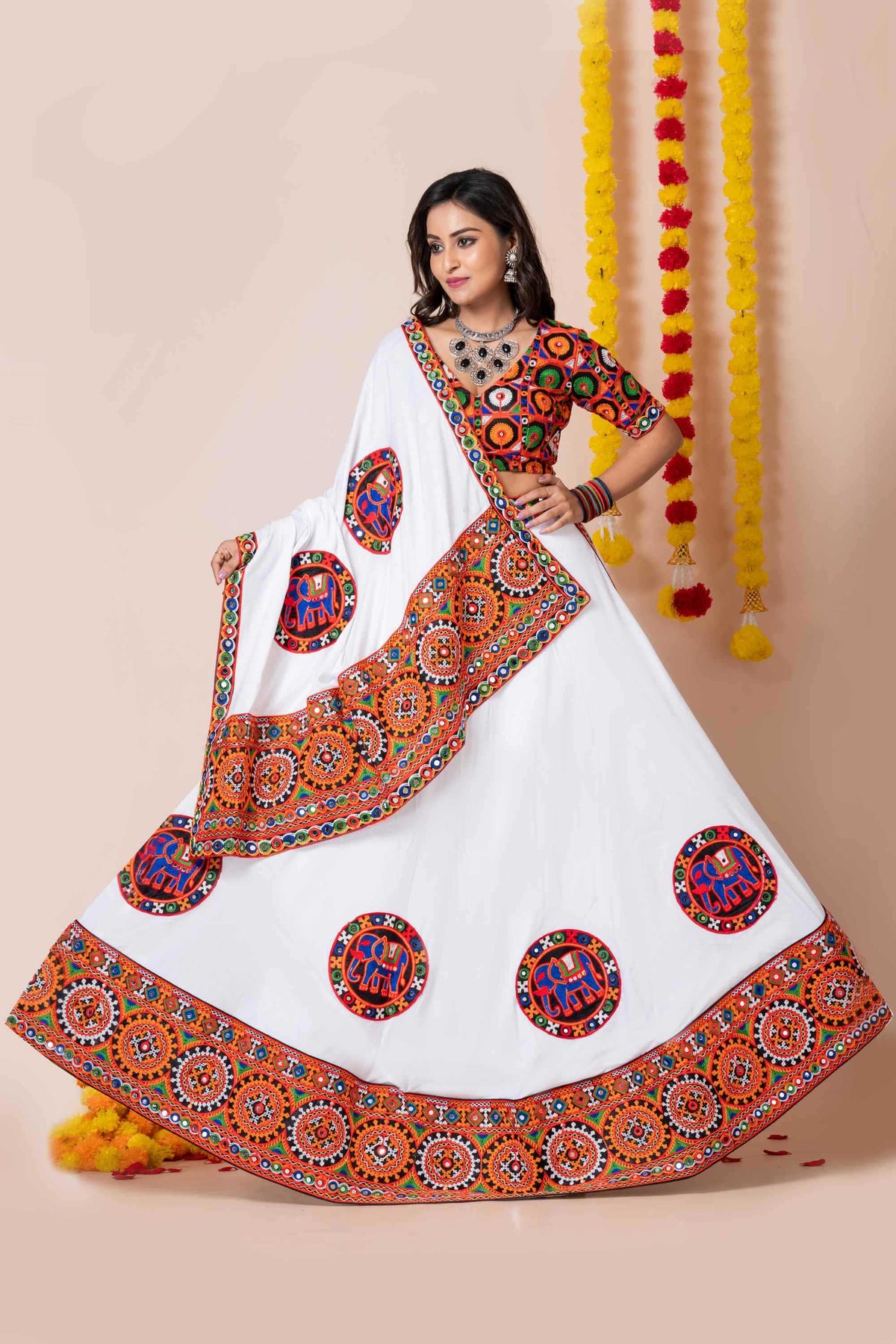 Heavy Rayon Embroidered Lehenga