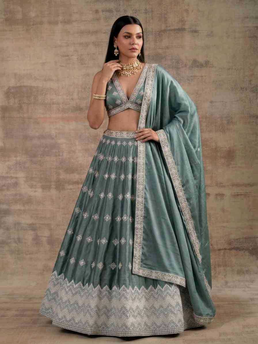 Satin Silk Lehenga