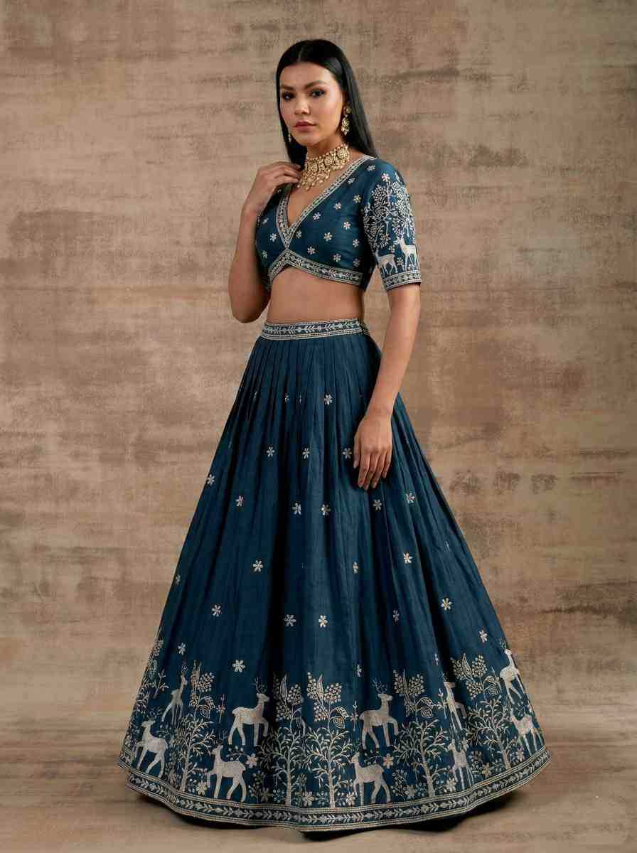 Satin Silk Lehenga
