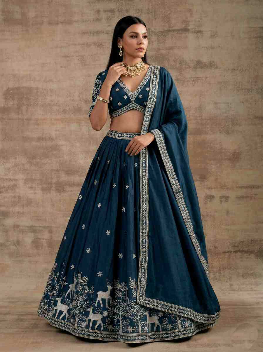 Satin Silk Lehenga
