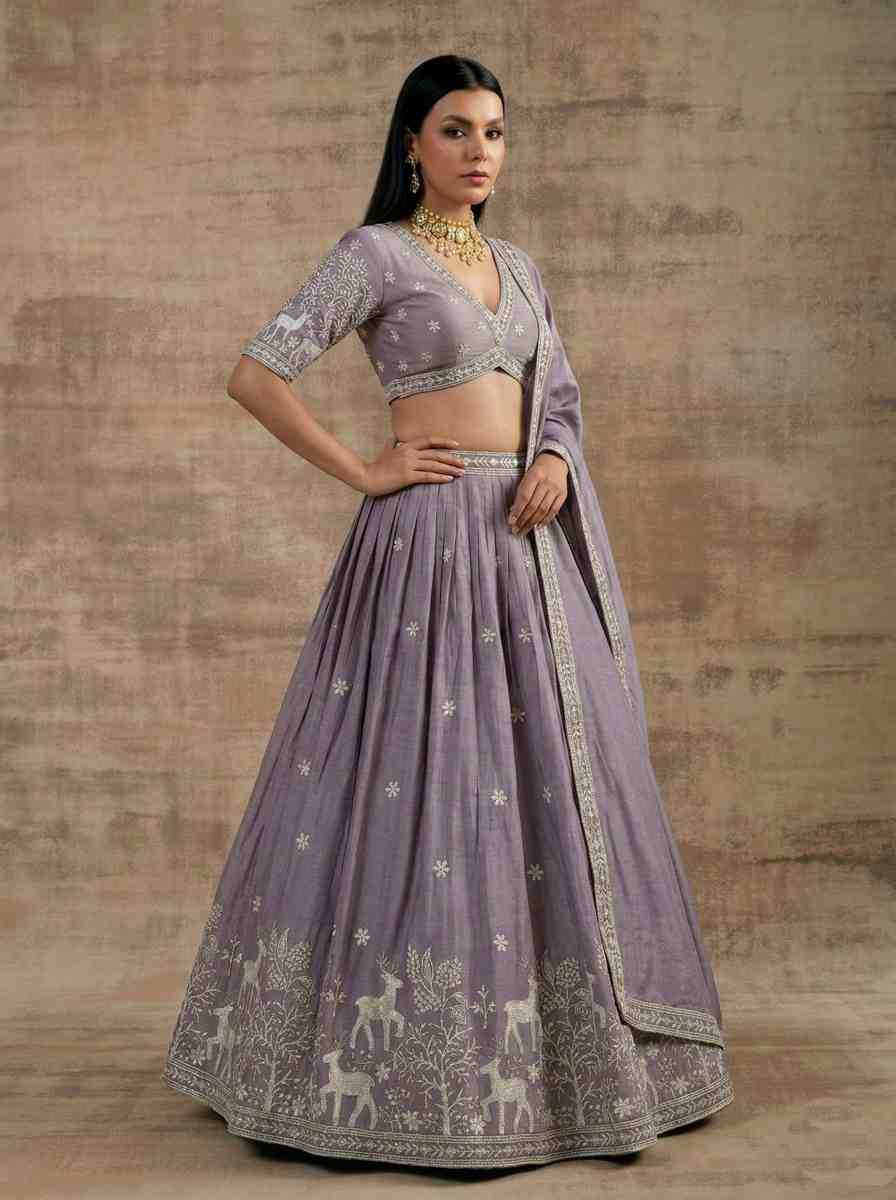 Satin Silk Lehenga