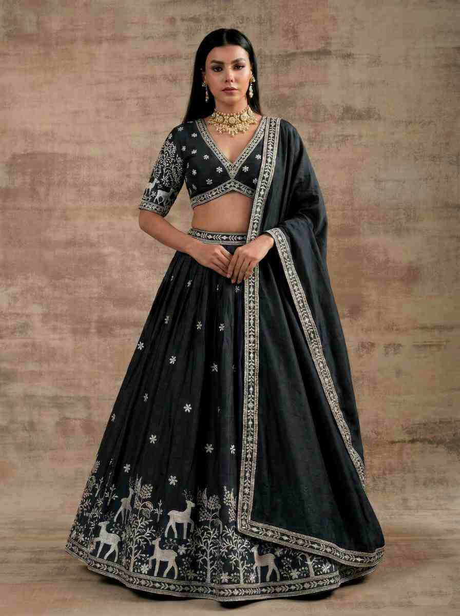 Satin Silk Lehenga