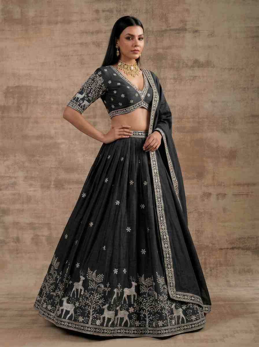 Satin Silk Lehenga