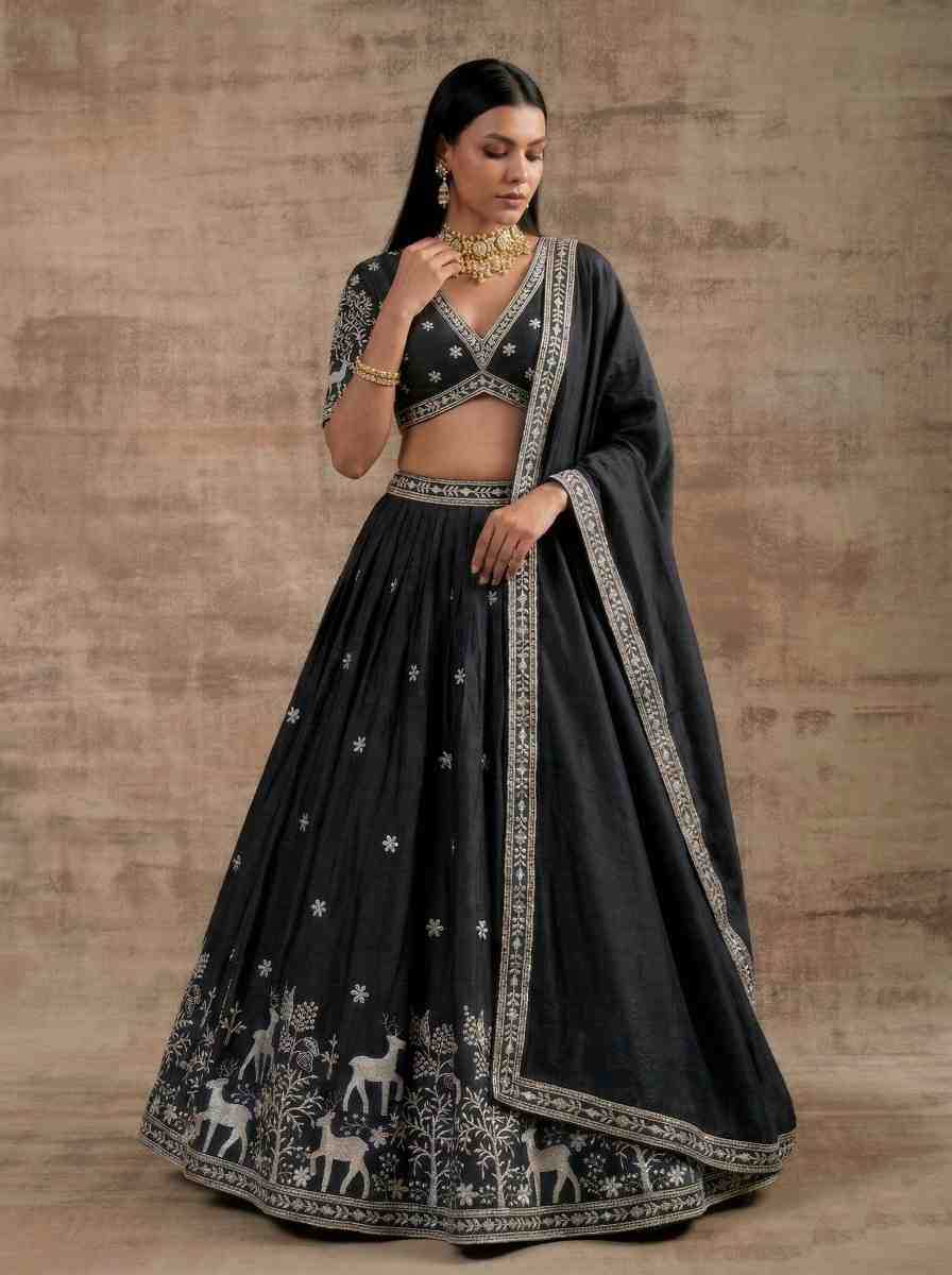 Satin Silk Lehenga