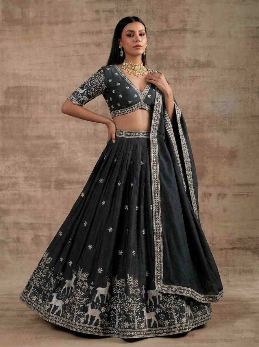 Satin Silk Lehenga