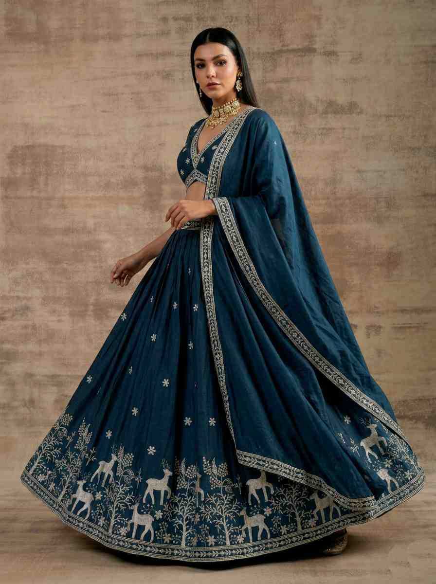 Satin Silk Lehenga