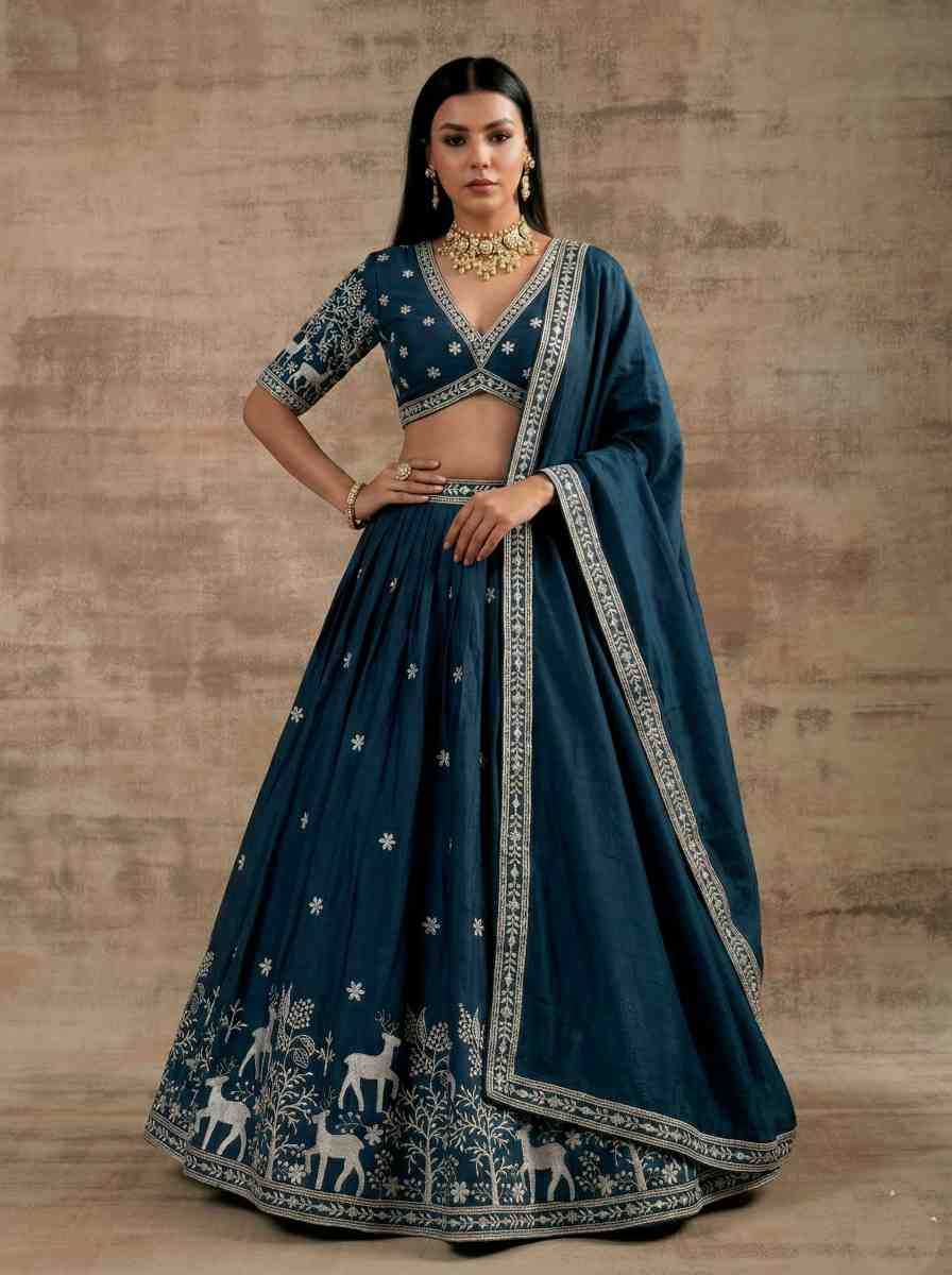 Satin Silk Lehenga