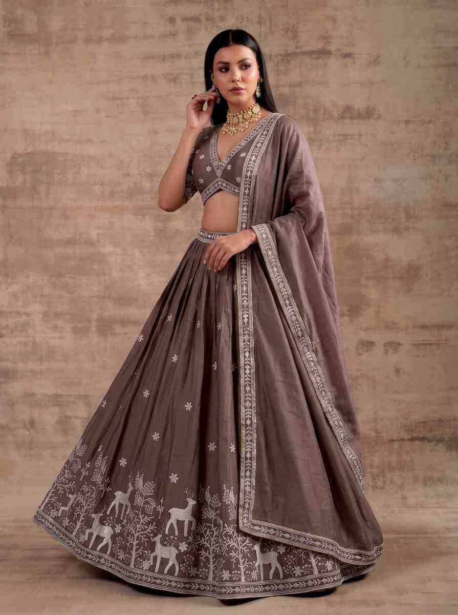 Satin Silk Lehenga