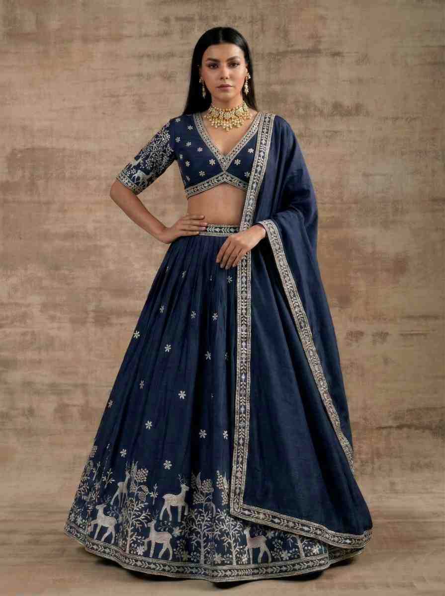 Satin Silk Lehenga