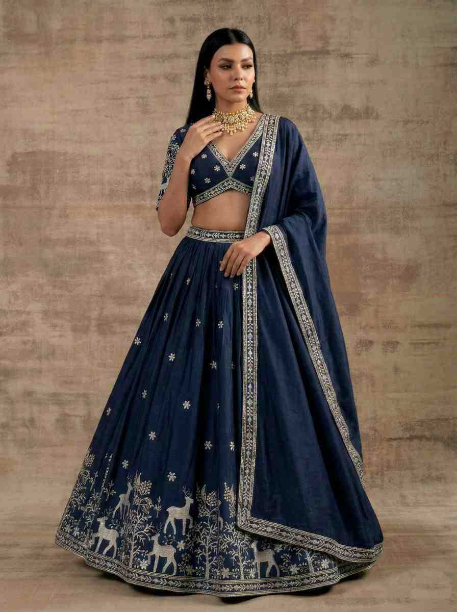 Satin Silk Lehenga