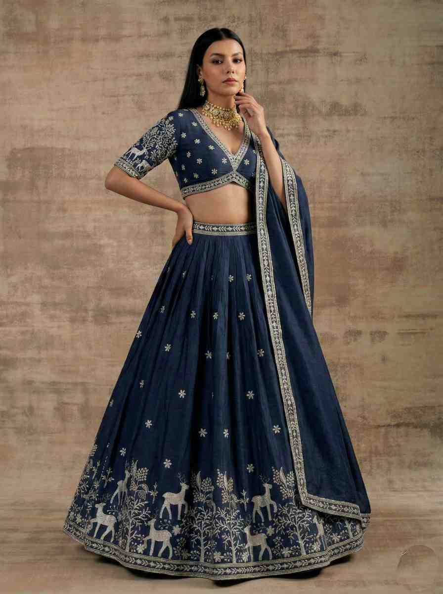 Satin Silk Lehenga