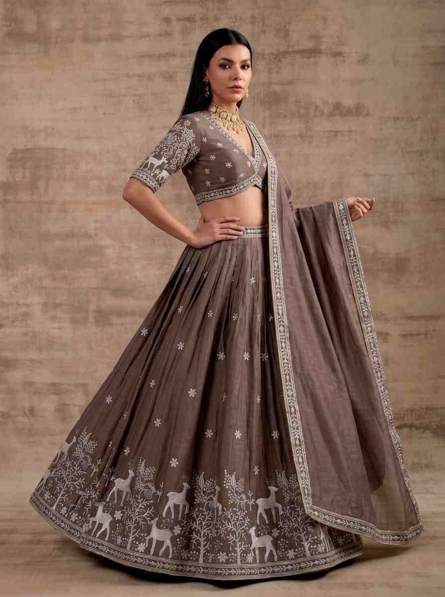 Satin Silk Lehenga