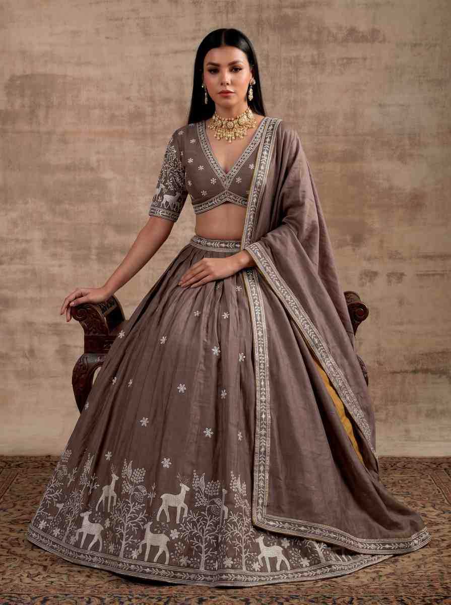 Satin Silk Lehenga