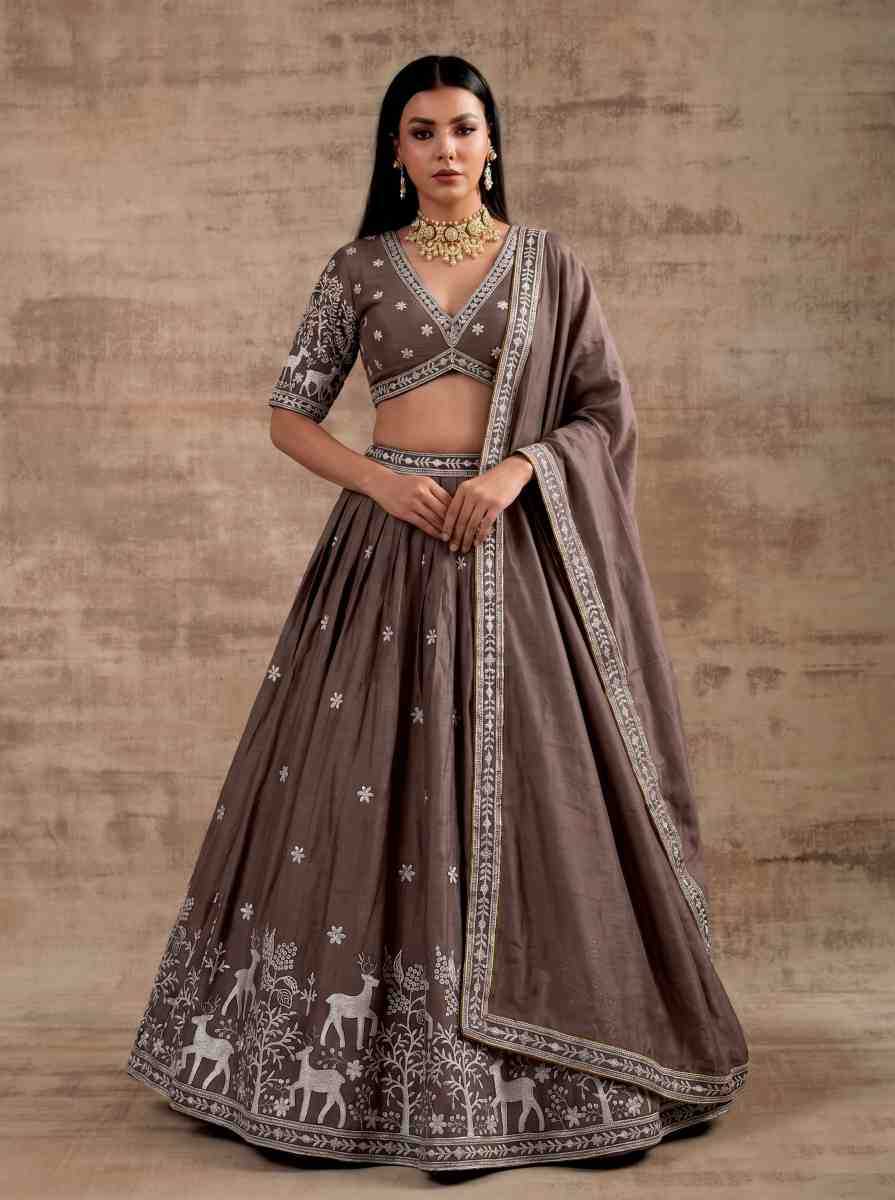 Satin Silk Lehenga