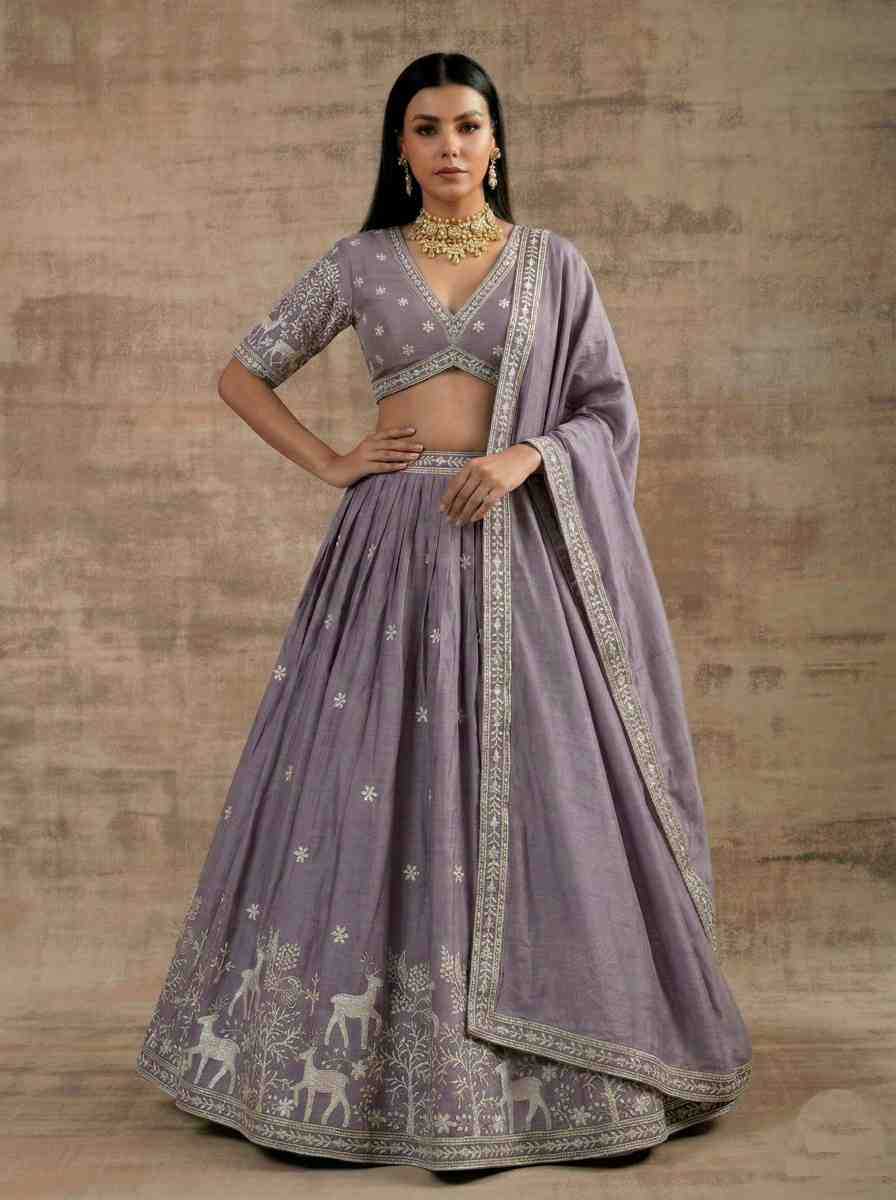 Satin Silk Lehenga