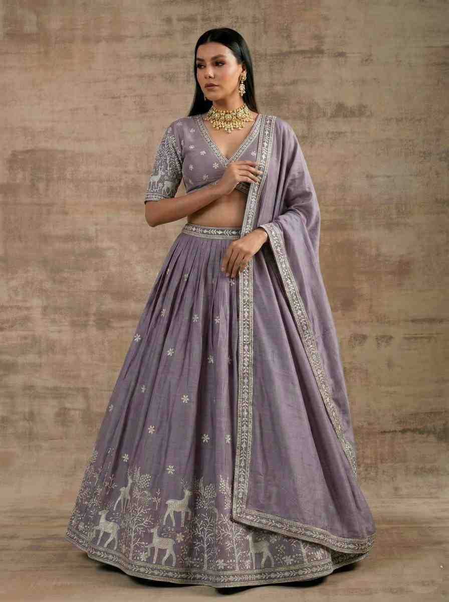 Satin Silk Lehenga